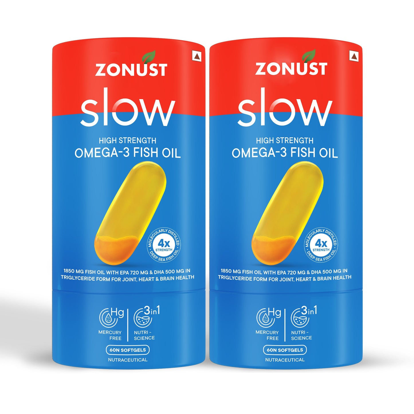 ZONUST® 4x Strength Omega 3 Fish Oil