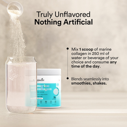 Pure Korean Marine Collagen Peptides | Unflavored | Combat Signs of Ageing